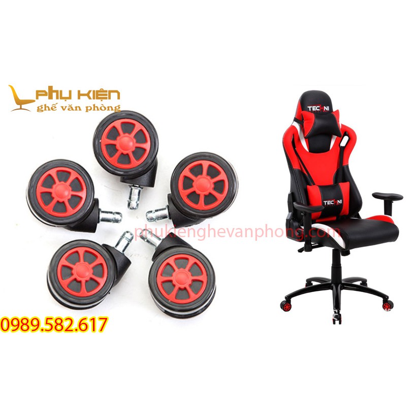 Com bo 5 bánh xe Bánh Xe Ghế Xoay - Bánh Xe Ghế Chơi Game - Chân đế nhựa cố định ghế spa | BigBuy360 - bigbuy360.vn