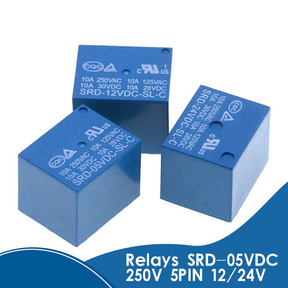 Mô Đun Rơ Le Điện Tử Thông Minh 250VAC SRD-09VDC-SL-C 3V 5V 6V 9V 12V 24V 48V 10A SRD-12VDC-SL-C