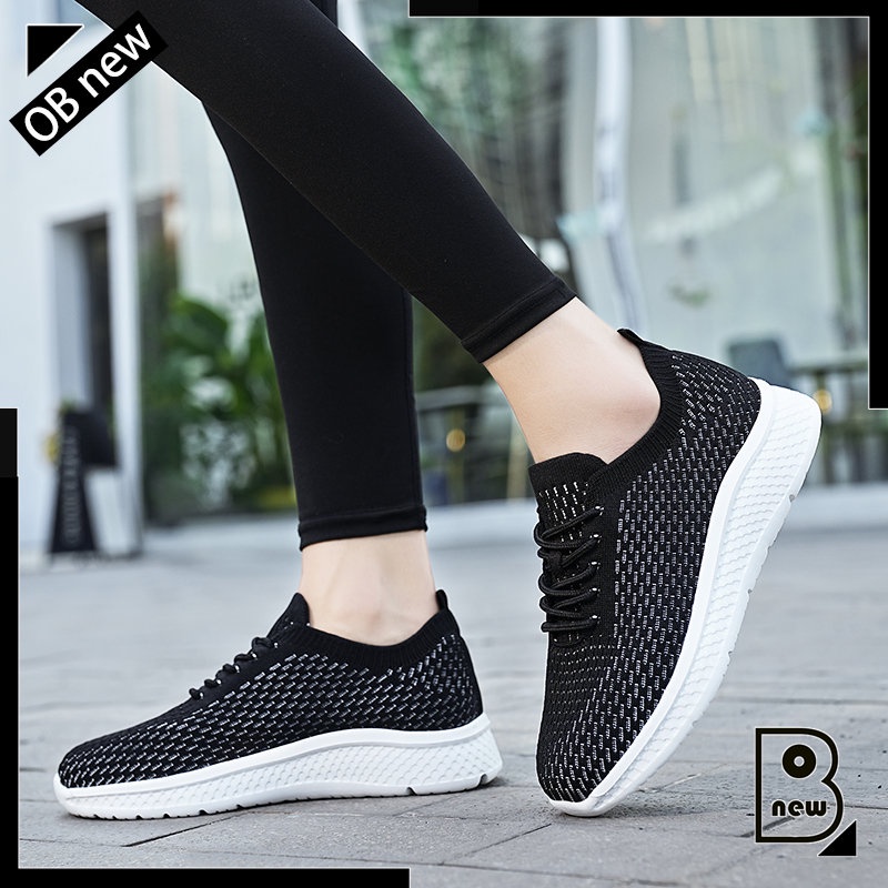 Giày Thể Thao Phối Lưới Thoáng Khí Chống Trượt Trọng Lượng Nhẹ Size 35-42 Thời Trang Cho Nữ