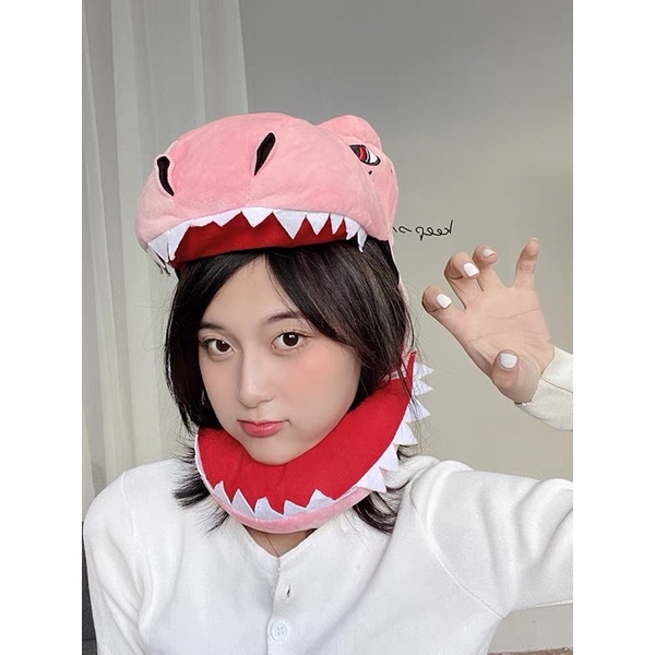 Nón cosplay hình khủng long cute