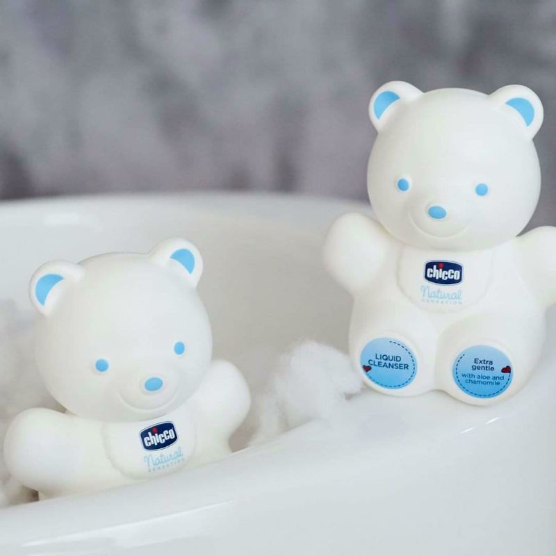 Sữa tắm gội Chicco Natural Sensation gấu Teddy Chicco 300ml/ 500ml