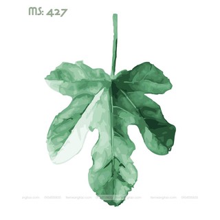 Tranh sơn dầu số hóa tự tô Chiếc Lá T427