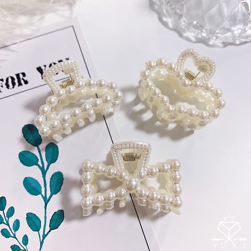 Kẹp tóc ngọc trai nhân tạo thời trang Hàn Quốc