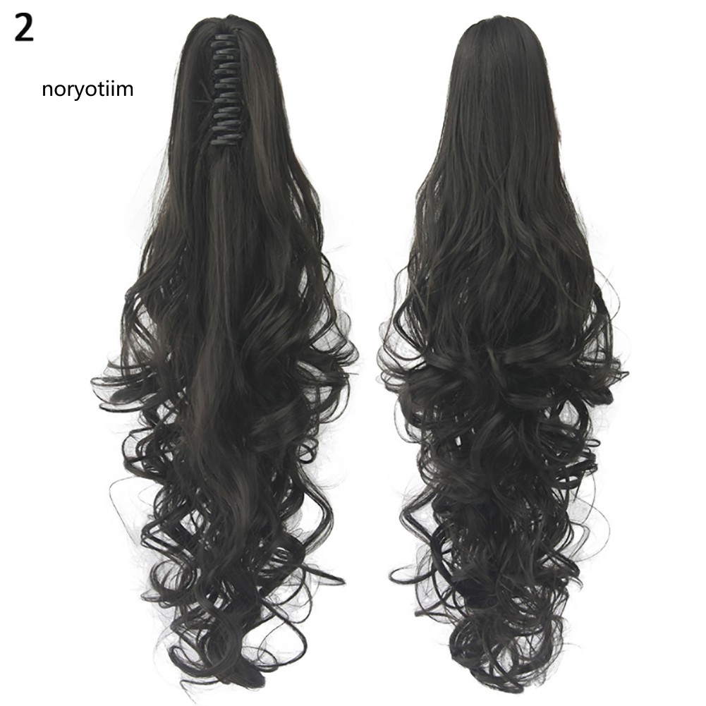 ✽WMF✽Women Fashion Long Fluffy Curly Fake Ponytail Wig Hairpiece False Hair Gift