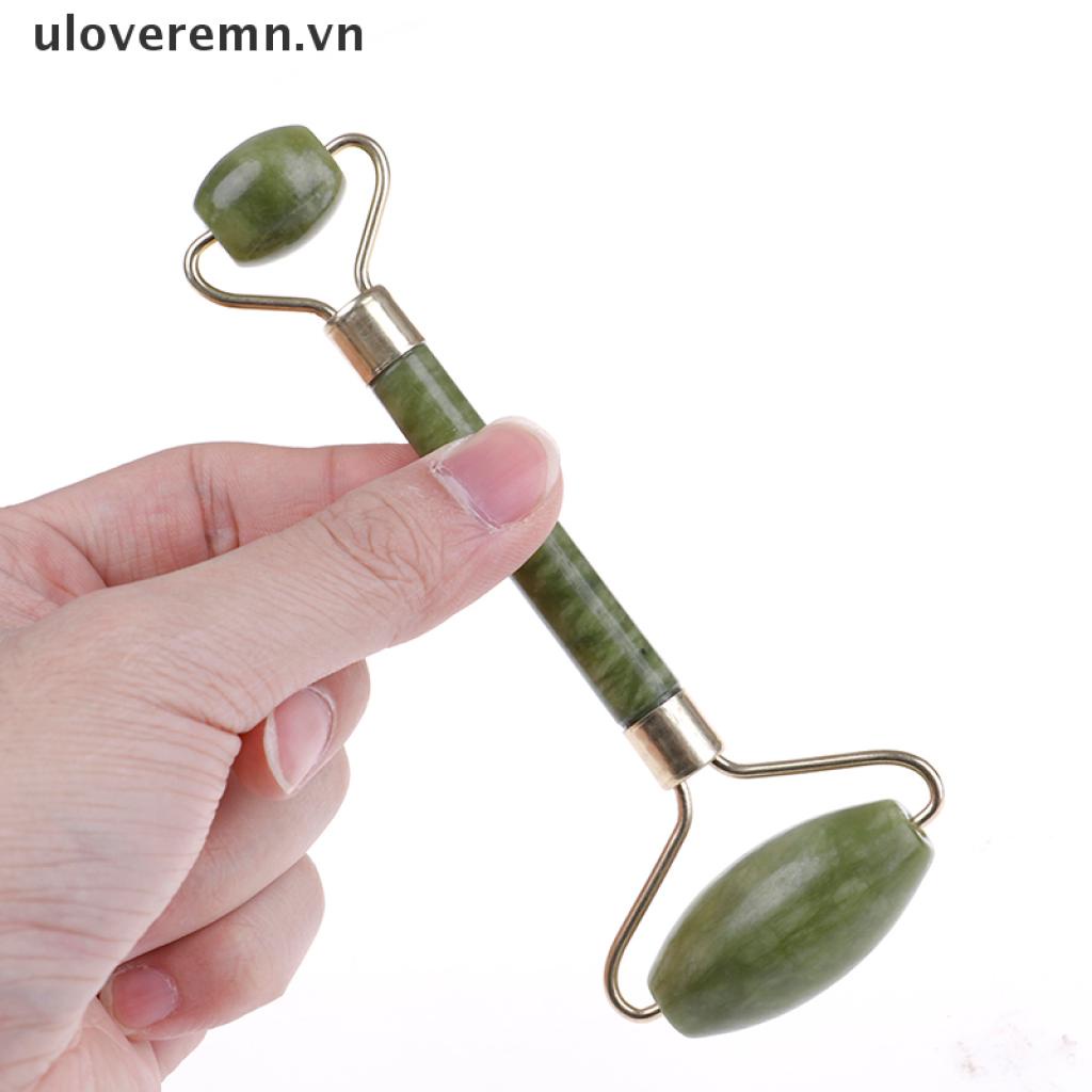 1 Cây Lăn massage Mặt / Cơ Thể Bằng Đá Ngọc Bích Chống Lão Hóa