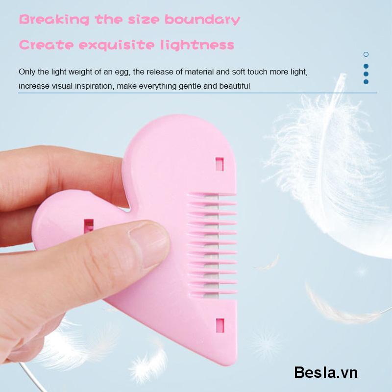 Lược cắt tỉa lông mini hình trái tim nhỏ gọn tiện lợi