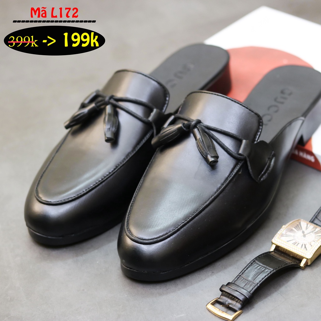 Giày Sục Nam Đẹp Giá Rẻ_Chất Liệu Da Mềm 100%_Đế Cao Su- Mã l172 | BigBuy360 - bigbuy360.vn