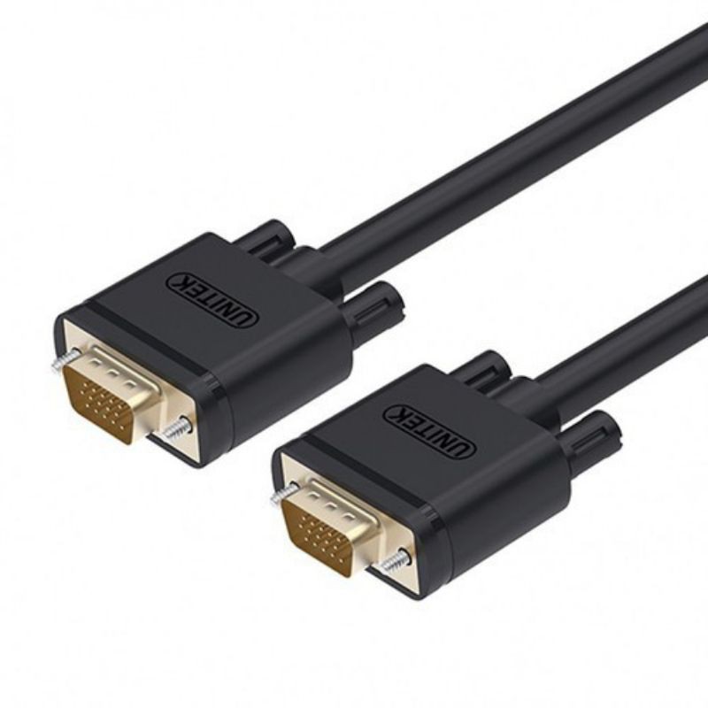 Cáp VGA 2 đầu đực 1,5m Unitek Y-C503A - dây VGA chống nhiễu - Hàng Chính Hãng