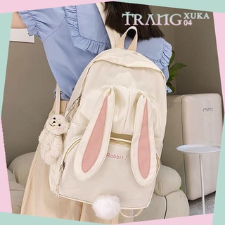 Balo, cặp sách đi học ulzzang hình con thỏ mã B1, hàng order 2 tuần BAOBAOGIRL