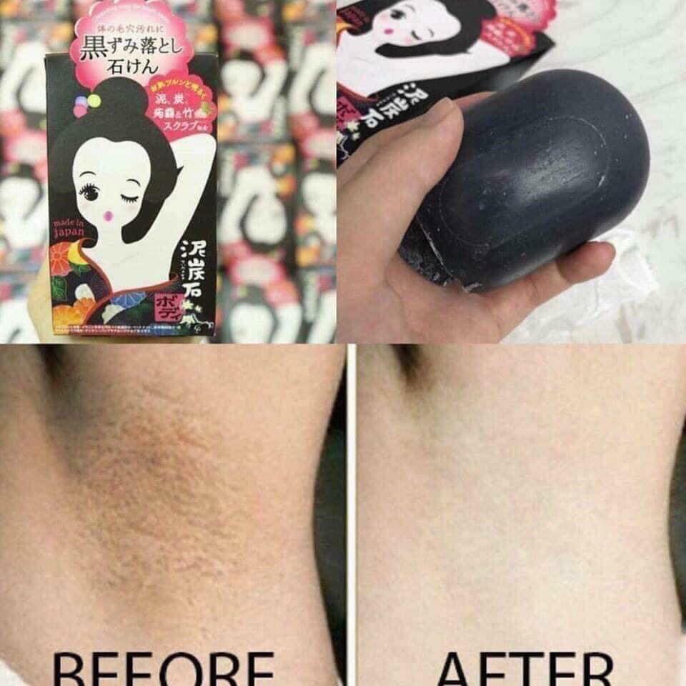 Xà Phòng Thâm Nách Pelican Peat Stone Soap 100g Nhật Bản