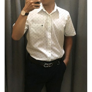 ÁO SƠ MI NAM CHẤM BI HOA NHỎ