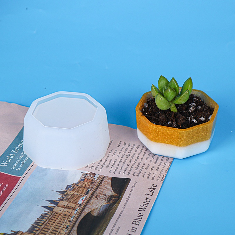 Khuôn Silicone Làm Chậu Hoa / Sen Đá Trang Trí Nhà Cửa Diy