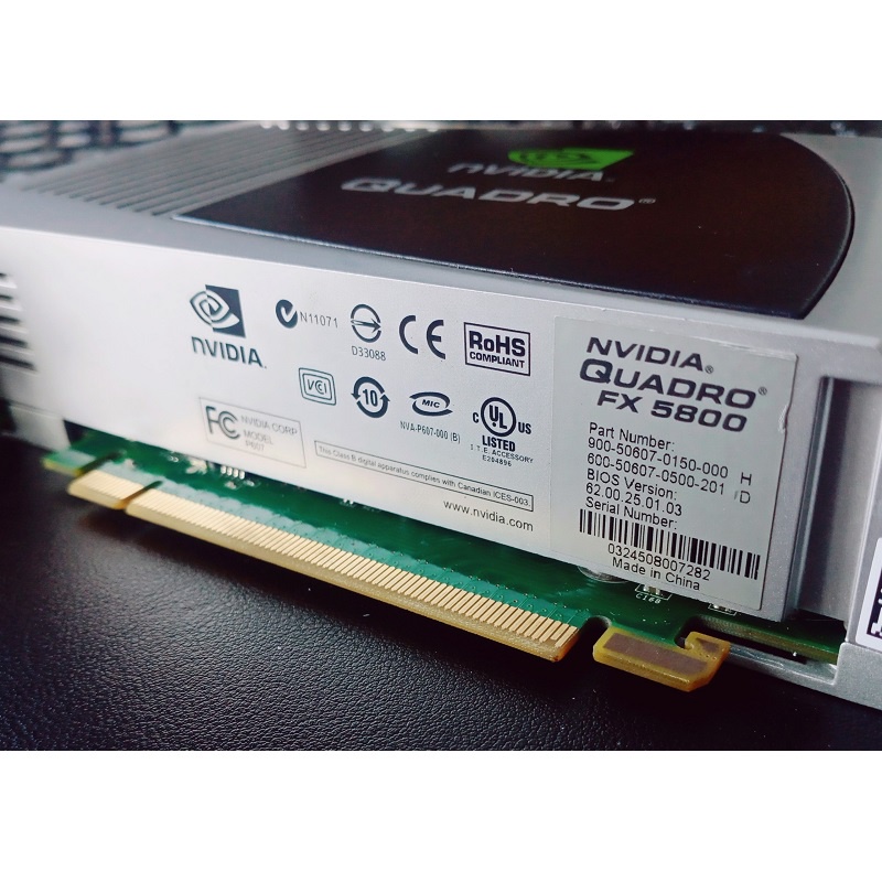 Card màn hình Nvidia Quadro FX5800 4GB GDDR3 512-bit, hàng tháo máy chính hãng, bảo hành 6 tháng