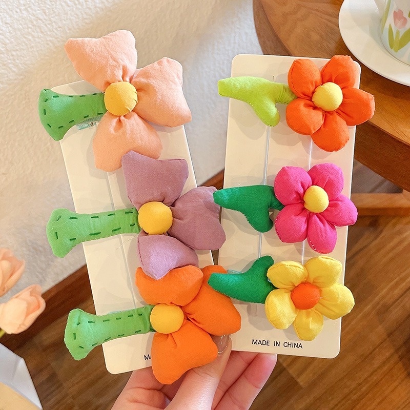 Kẹp Tóc Mỏ Vịt Đính Hoa Xinh Xắn Cho Bạn Gái