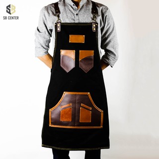 Tạp Dề Pha Chế Barista/Bartender Màu Đen