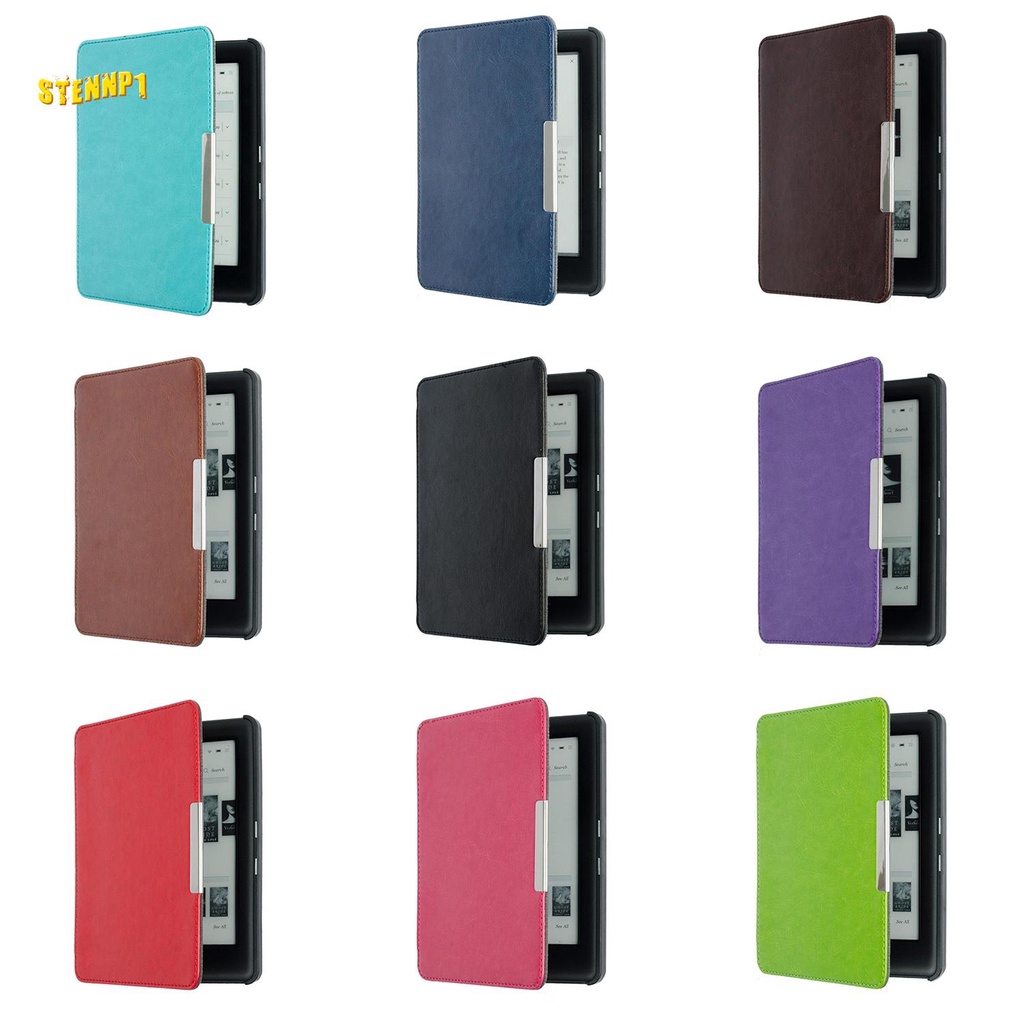 Ốp Bao Da Máy Tính Bảng Cứng Siêu Mỏng Nam Châm Tự Động Ngủ Cho Kobo Glo Hd 6.0 &quot;