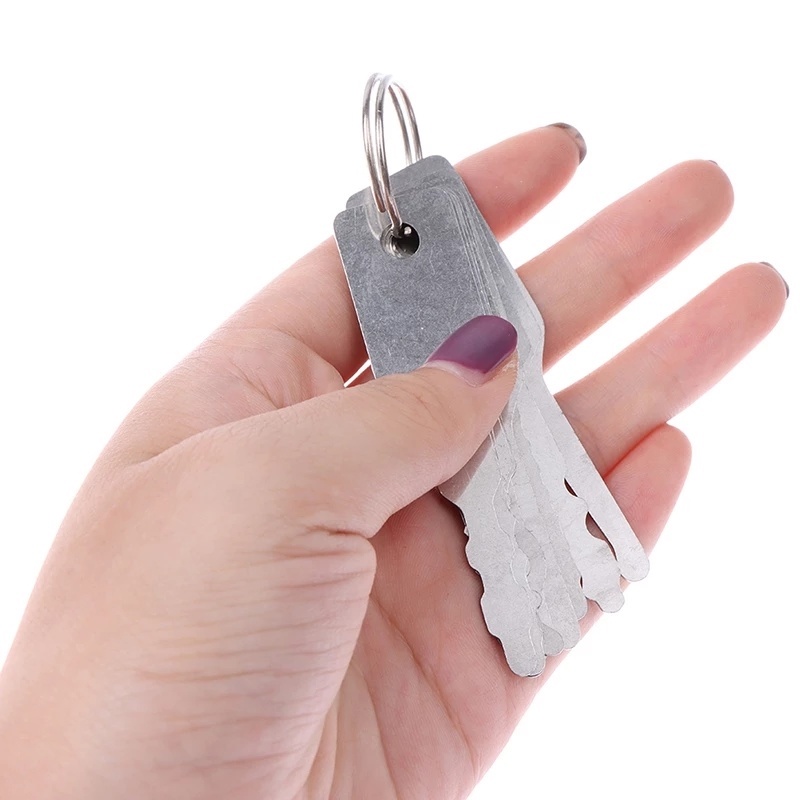 Bộ 10 Dụng Cụ Sửa Chữa Khóa Xe Hơi Bằng Thép Không Gỉ 10.5 * 2.8Cm