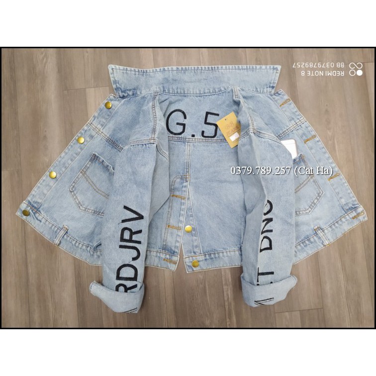 Áo khoác nữ chất jean cao cấp thời trang form dưới 58Kg G5 BB46
