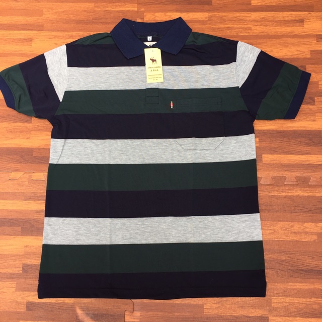 Áo phông nam kẻ sọc chất đẹp 100% Cotton 55-75kg