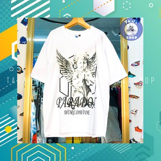 Áo Phông oversize Nam Nữ PARA.D.O.X trắng ảnh thật