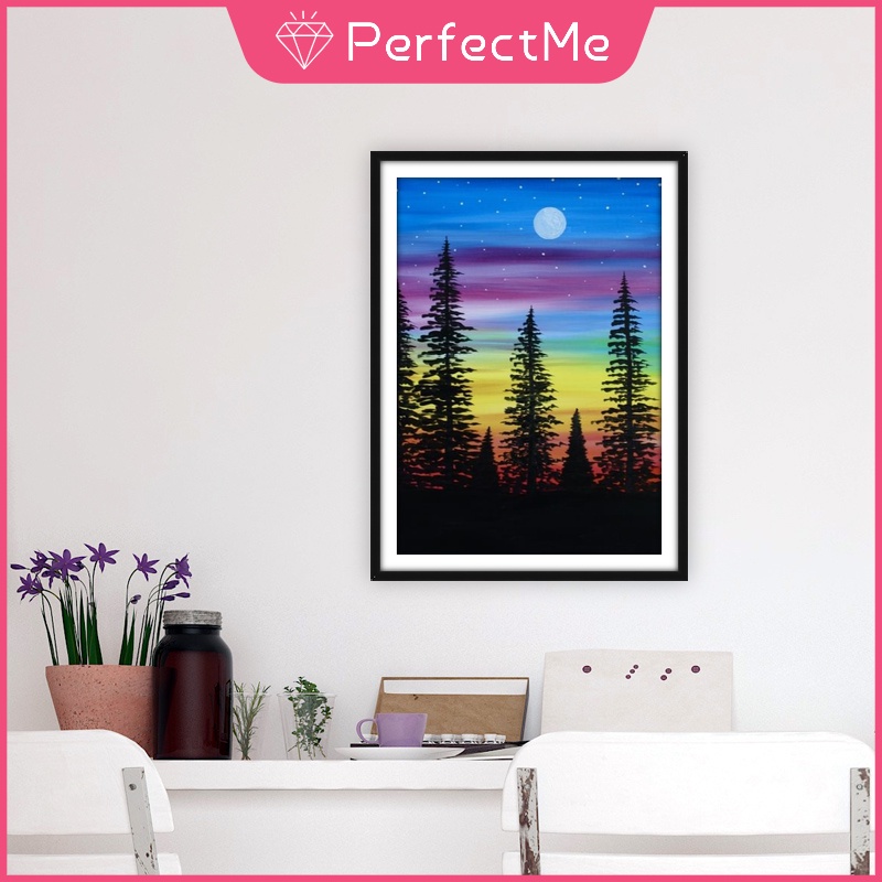 Bộ tranh đính đá 5D họa tiết bầu trời đầy sao độc đáo DIY dùng trang trí nhà cửa