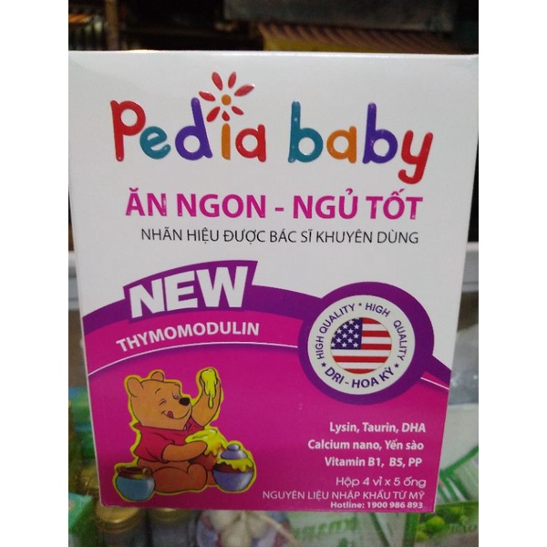 Ăn Ngon - Ngủ Tốt Pedia baby siro bổ (20 ống)