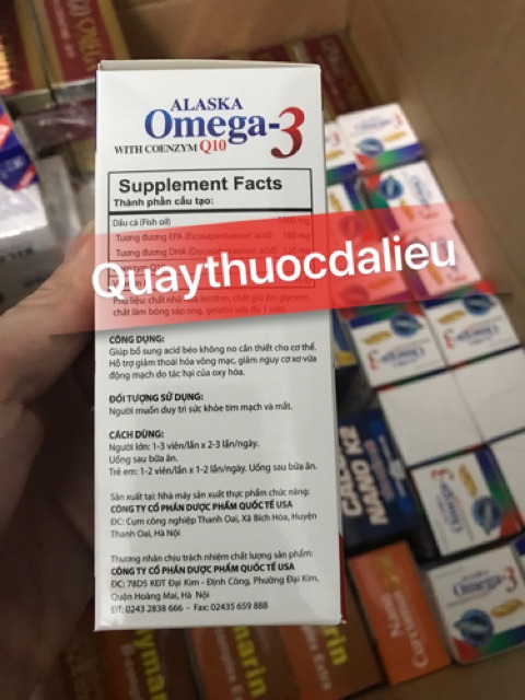 ✅DẦU CÁ OMEGA3 WITH COENZYM Q10 (100 viên)