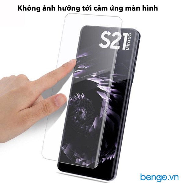 [Mã ELORDER5 giảm 10k đơn 20k] Dán cường lực Samsung Galaxy S21, S21 Plus , S21 Ultra 5G full keo UV