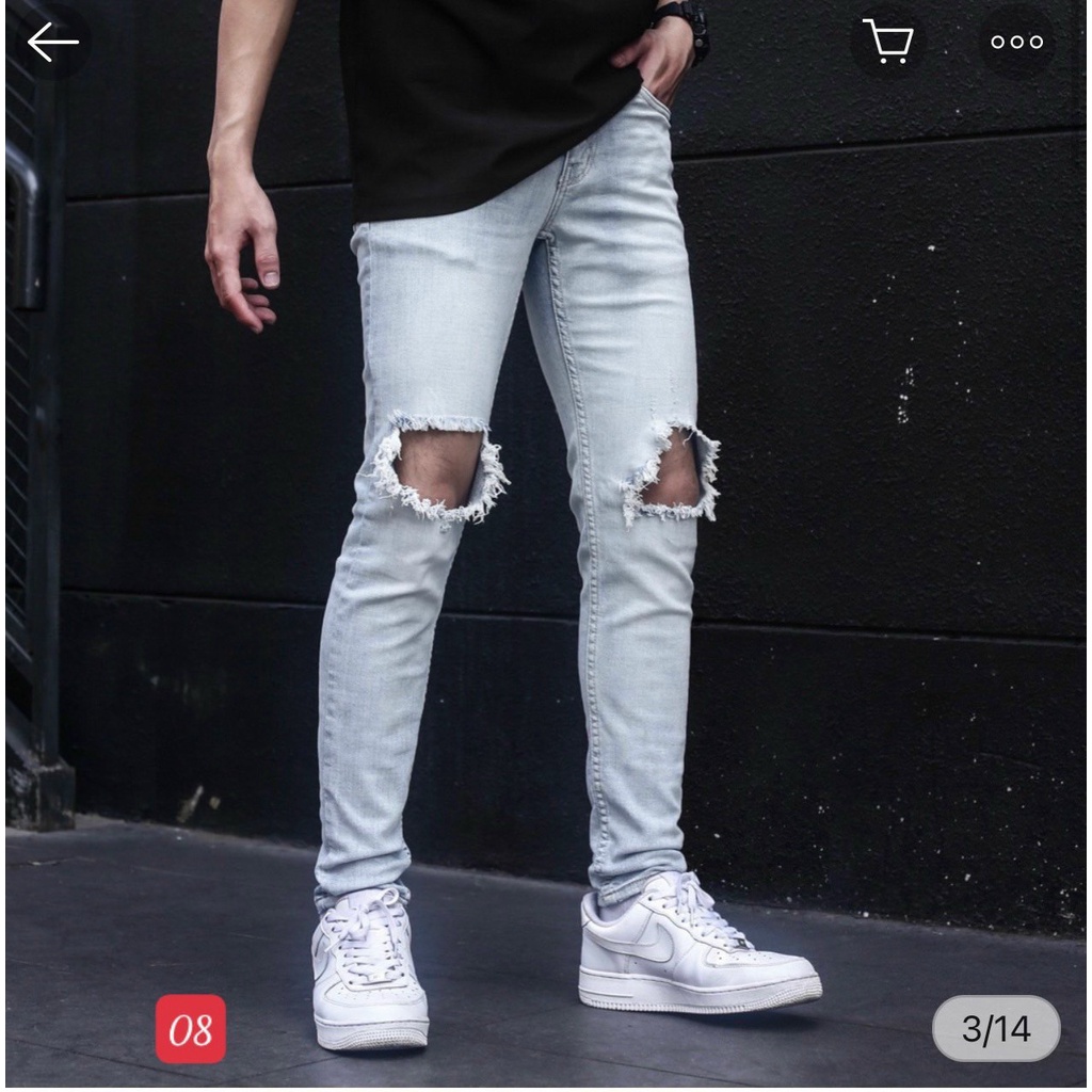 Quần Jean Nam Chất Bò XuMon Rách Xước Mạnh Năng Động Hàng Đầu Hàng Chuẩn Shop Hàng Sỉ Giá Xưởng Thời Trang DRAU STORE