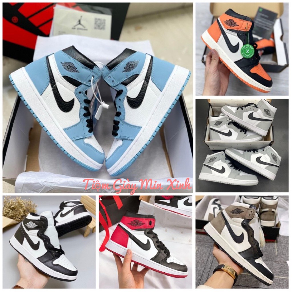 Giày thể thao  Air 𝐉𝐨𝐫𝐝𝐚𝐧 JD1 cổ cao, Giày sneaker Jodan high cao cổ các màu nam nữ đủ hộp