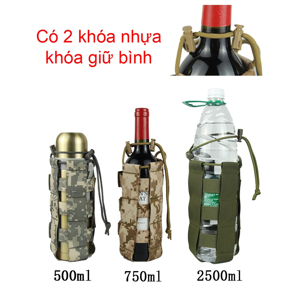 Túi đựng bình nước lớn 2,5 lít có quai đeo chéo