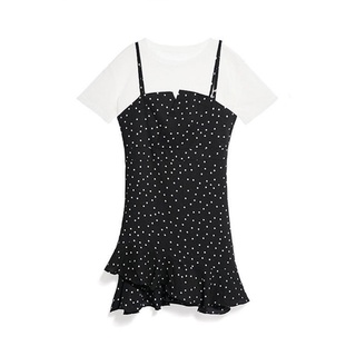 Đầm Yếm chấm bi 407