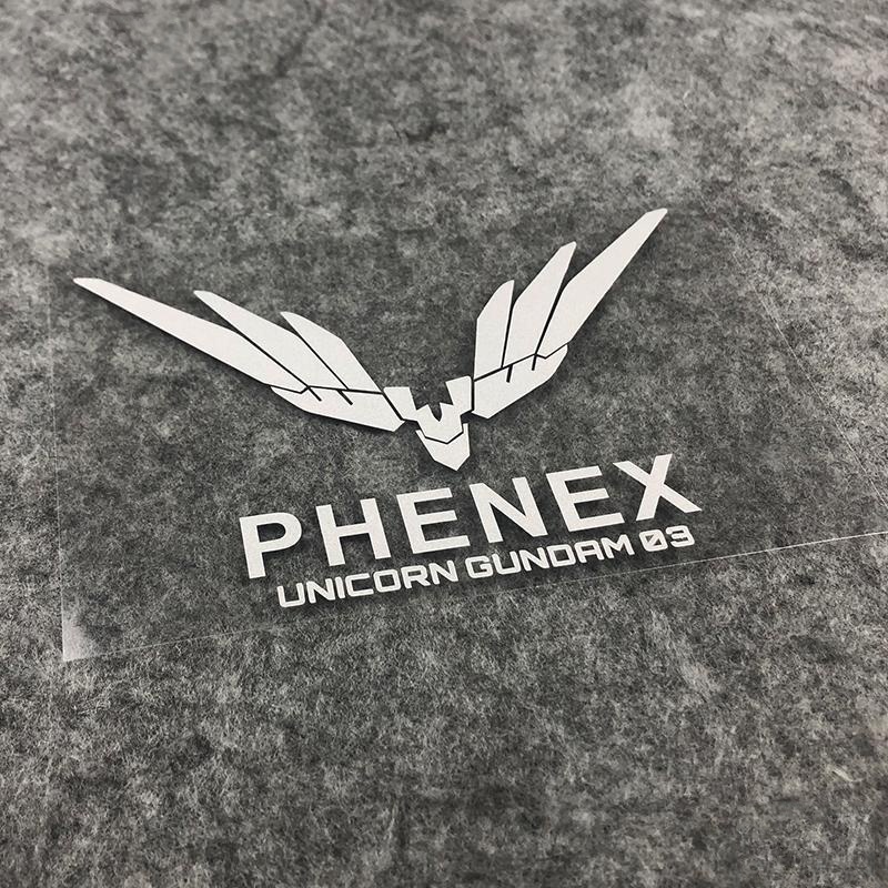 Miếng dán hình Gundam UNICORN UNICORN-RX3 phượng hoàng trang trí xe hơi/xe máy