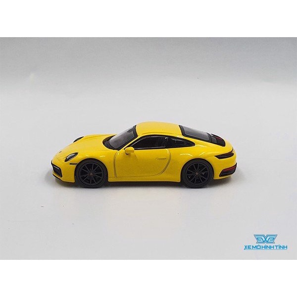 Xe Mô Hình Porsche 911(992) Carrera 4S 1:64 MiniGT ( Vàng )