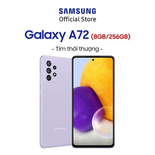 [Mã SKAMA07 giảm 8% đơn 250k]Điện Thoại Samsung Galaxy A72 (8GB/256GB) - Hãng Phân Phối Chính Thức | BigBuy360 - bigbuy360.vn