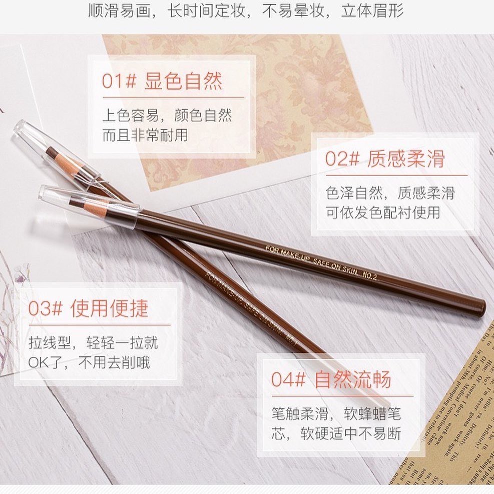 (HÀNG NỘI ĐỊA TRUNG) HENGSI - Chì mày xé Coloured Soft Cosmetic Art