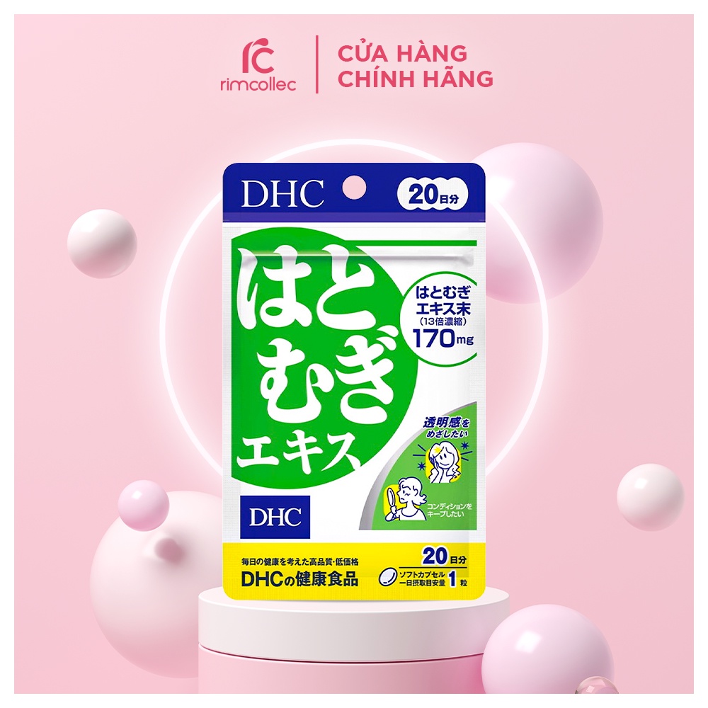 Viên Uống Hỗ Trợ Trắng Da DHC Coix Extract Của Nhật Bản 20 viên