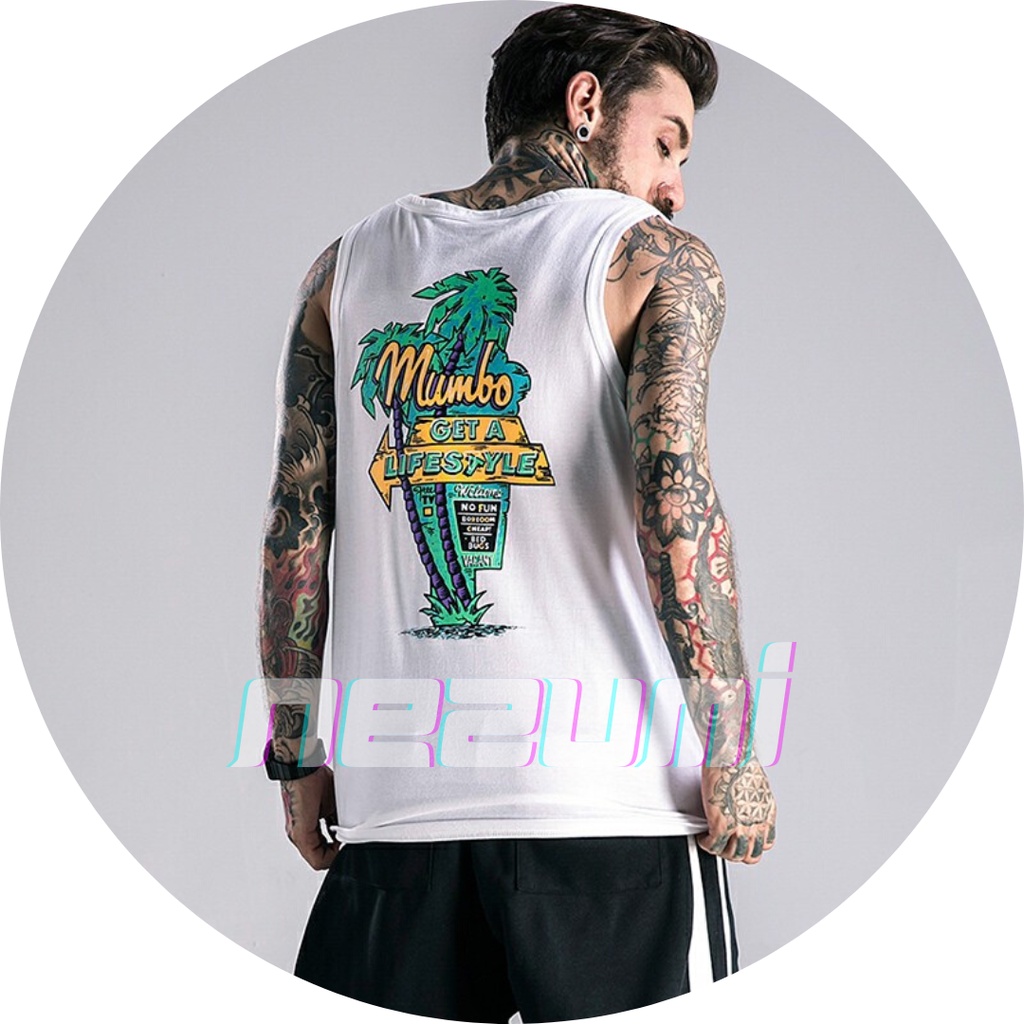 (Sẵn đen, trắng) ÁO TANK TOP UNISEX NAM NỮ COTTON 95%, ÁO BA LỖ TẬP GYM CÂY DỪA