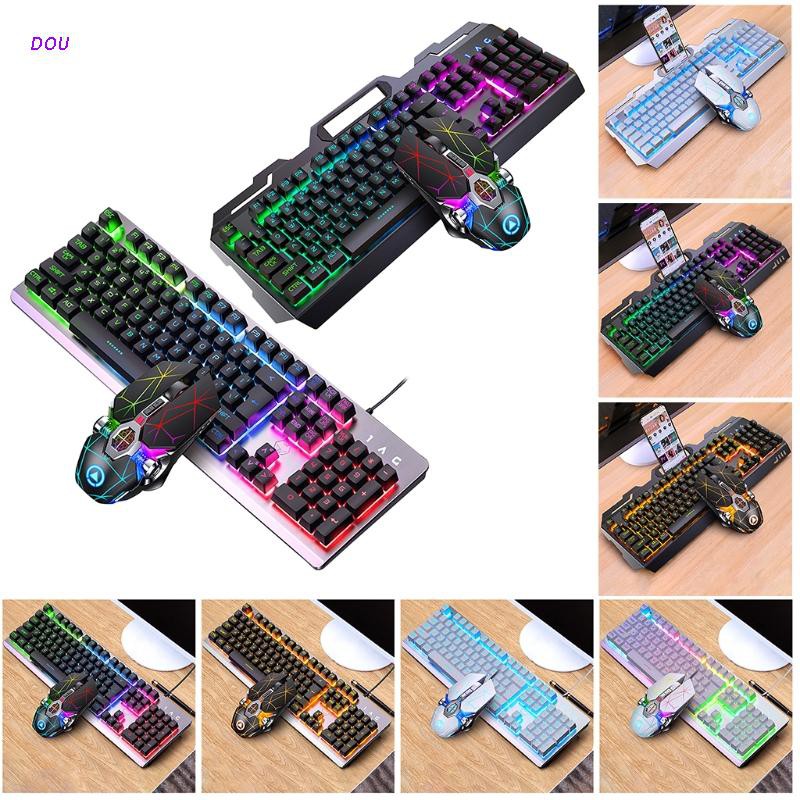 Bộ Bàn Phím Và Chuột Không Dây 104 Phím Rgb Cao Cấp