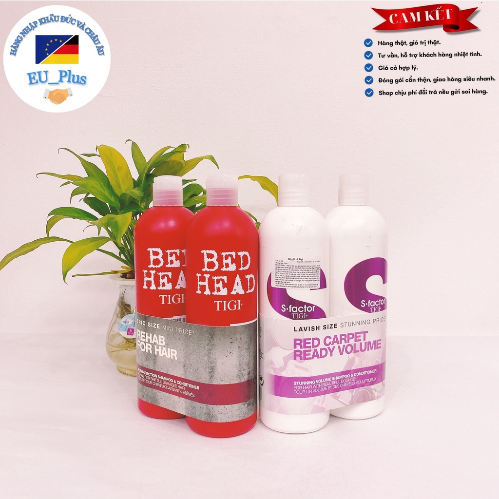 CẶP DẦU GỘI XẢ TIGI CHÍNH HÃNG 750ML - Xuất xứ Đức