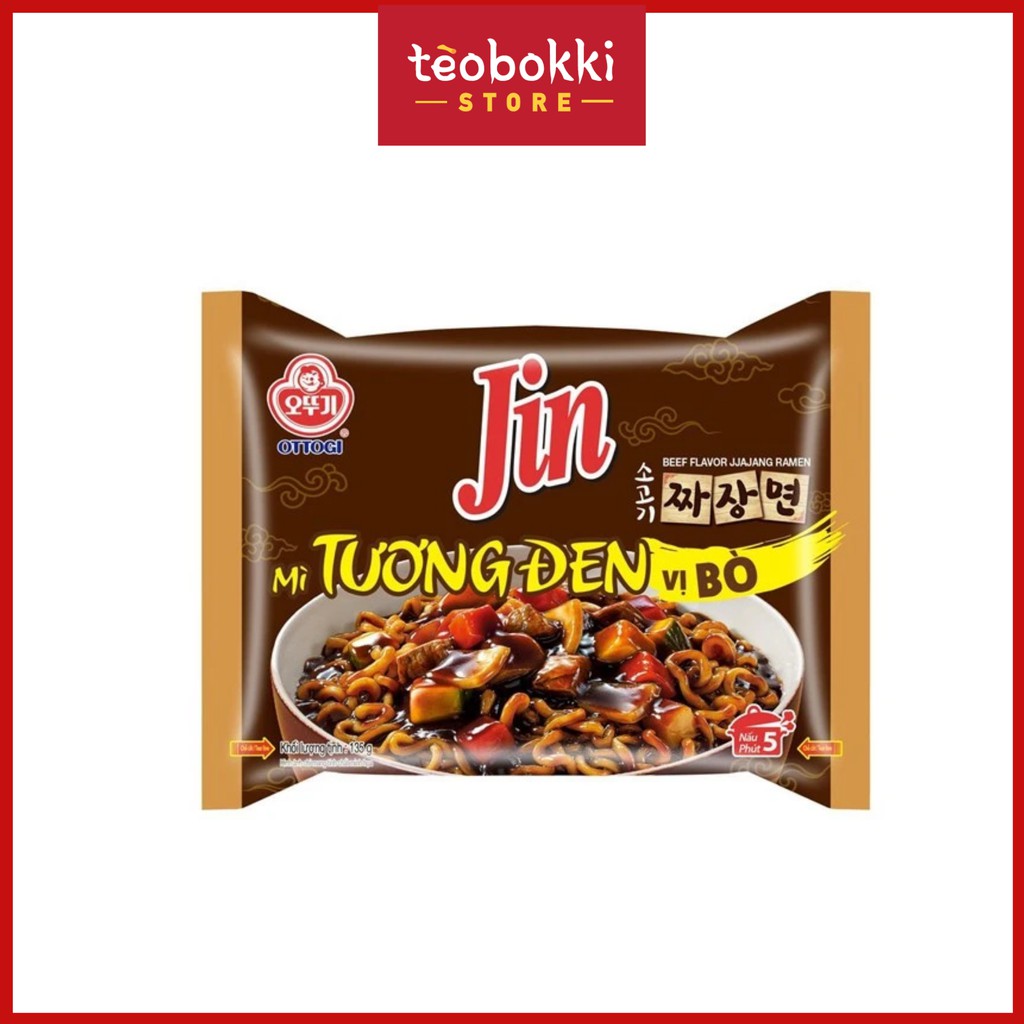 Mì Jin tương đen vị bò Ottogi 135g | BigBuy360 - bigbuy360.vn