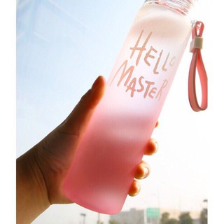 {GIÁ SIÊU RẺ} BÌNH THUỶ TINH HELLO MASTER 420ML MÀU SẮC