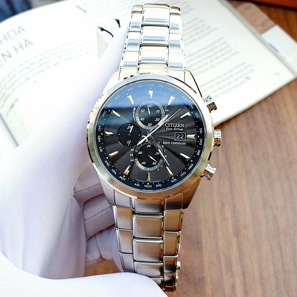 Đồng hồ nam Citizen Eco-drive Chrono-Time A-T Radio Controlled AT8010-58E