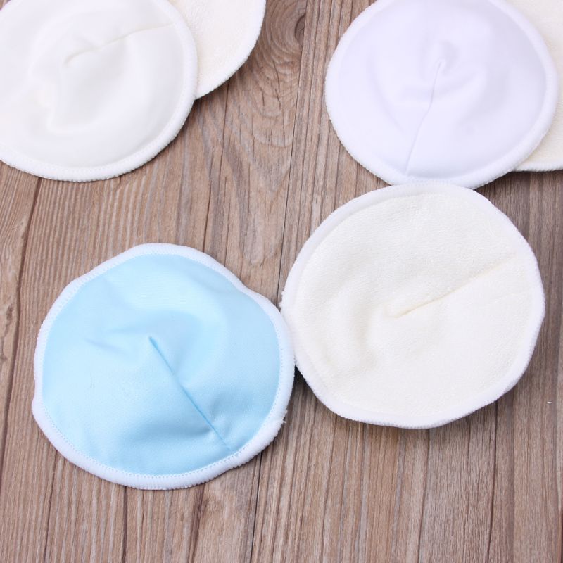 Set 2 Miếng Đệm Ngực Sợi Tre 3D Có Thể Giặt Sạch Dành Cho Bé