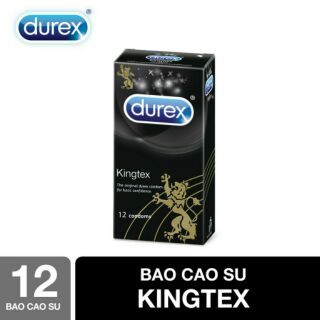 Hộp 12 bao cao su durex kingtex