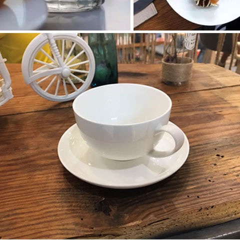 Tangshan Bone Tách cà phê Trung Quốc Uống nóng Trà đen Mỹ Viên nang Latte màu tinh khiết Thương mại gốmji