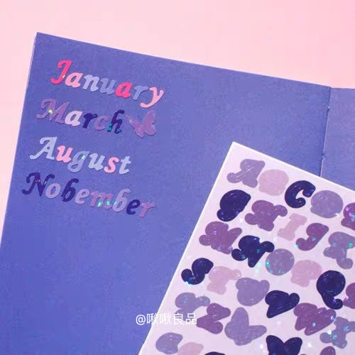 Letter sticker decoration diary sticker