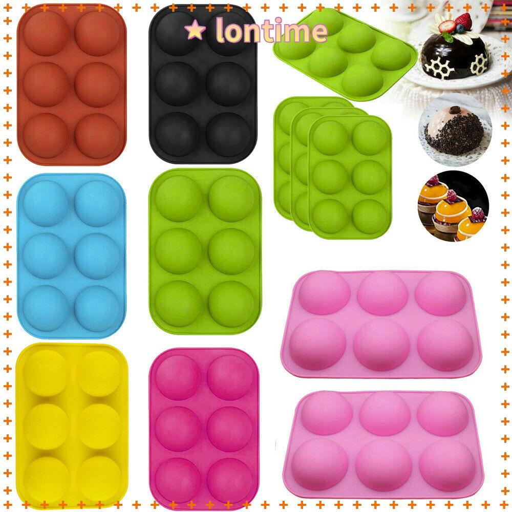 Khuôn silicone làm bánh hình bán nguyệt 6 ngăn không dính