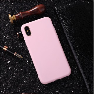[ IPHONE ] Ốp Lưng Silicon Trơn 5 Màu Đơn Giản - A18