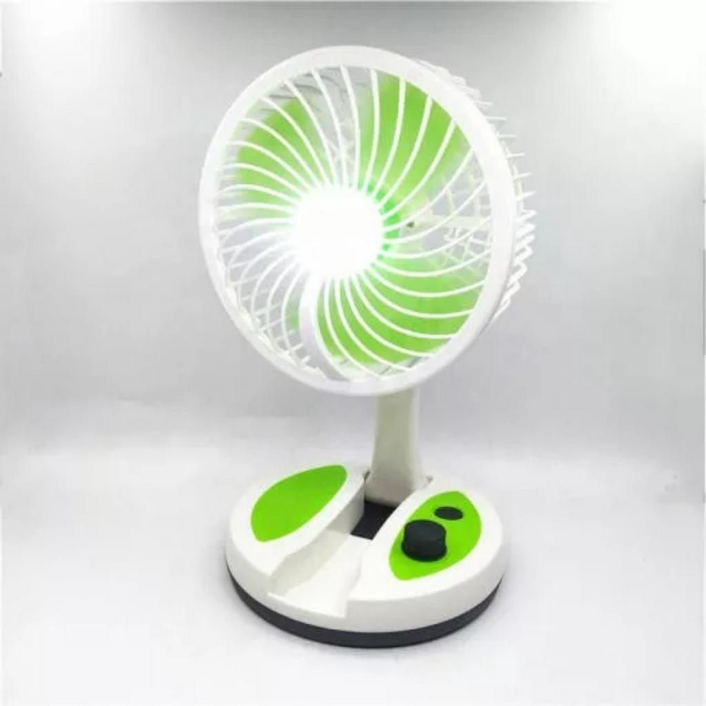 Quạt Tích Điện Gấp Gọn Có Đèn LED KC-5811 - Siêu Bán Chạy